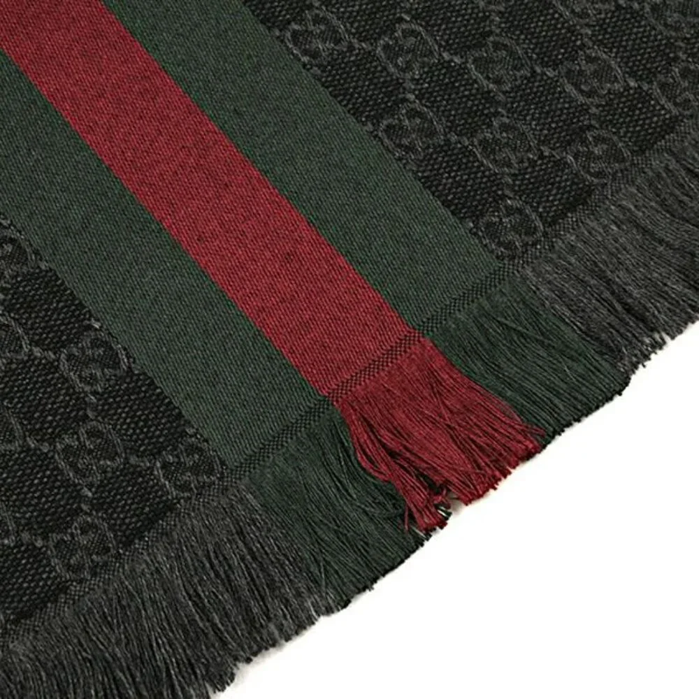 Gucci Scarf Stole Dark Gray - Picture 3 of 5